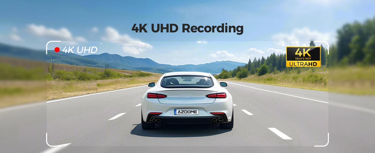 AZDOME Dash Cam GS63H 4K Built-In GPS Wi-Fi Dash Car Camera with Starvis 2.4" Screen WDR Night Vision Car DVR Parking Monito