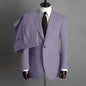 Fashion Gray Men Suits High-end Single Breasted Wedding Tuxedo Business Casual Office Male Suit Slim 2 Piece (Blazer+Pants)