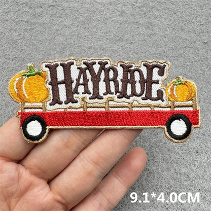 Cartoon Embroidered Patches For Clothing Slogan Letters Embroidery Patch For Clothes Iron On Patches On Clothes Jackets DIY