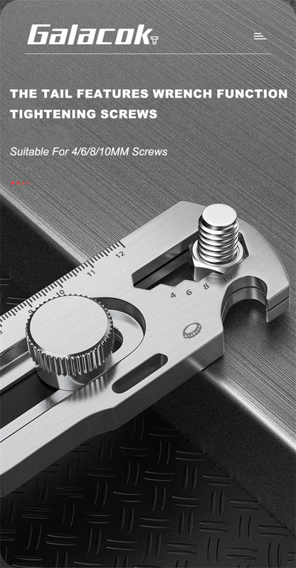 Stainless Steel Utility Knife 6 In 1 Multi-Function Opener Retractable Box Cutter Portable Office Home Courier Unboxing Knifes
