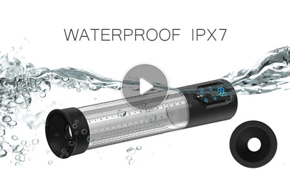 IPX7 Waterproof Electric Penis Pump for Enlargement Man Vacuum Pump Enlargement Extend Pump 4 Suction Levels 2 Silicone Sleeves