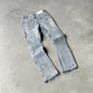 Y2K Vintage Slim Fit Jeans Trendy Washed Men Women Harajuku Hip Hop Straight Leg Pants Gothic Fringed Casual Micro Flared Pants
