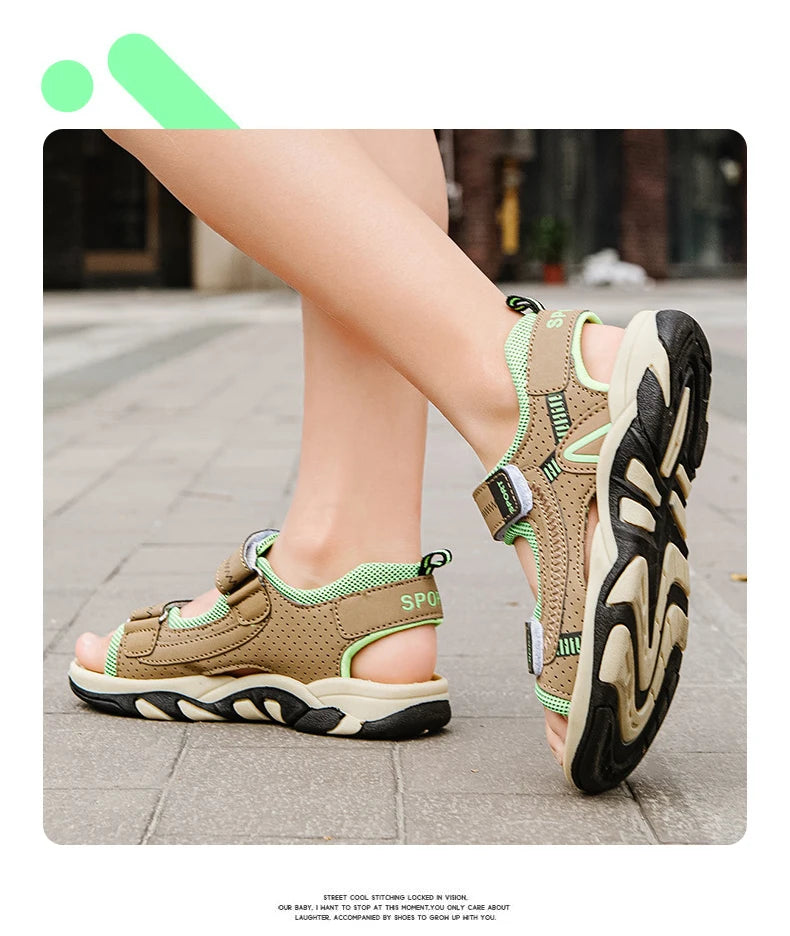 Breathable Children's Sandals Beach Shoes Boys Outdoor Sports For Kid's Girls Students Casual Sandals Anti-slip Flat Walking