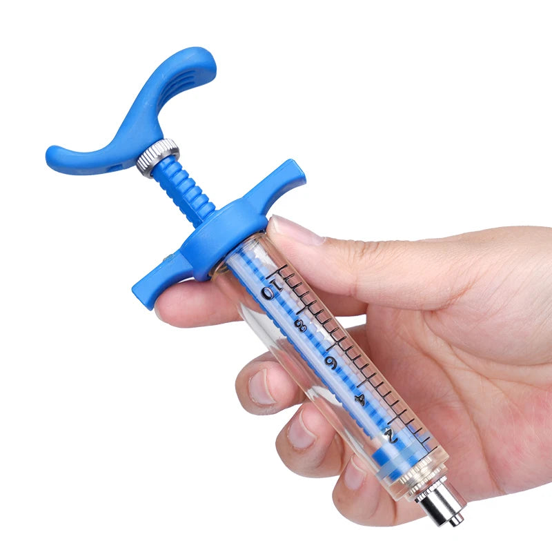 10/30/50ML Animal Syringe Plastic Veterinary Syringe With Needle Bird Feeding Rearing Poultry Syringe Small Pet Medicine Feeder