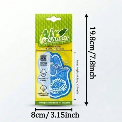 Hamsa Hand Pattern Hanging Car Air Freshener Assorted Fragrance Paper Scent Cards 5‑40 Pcs