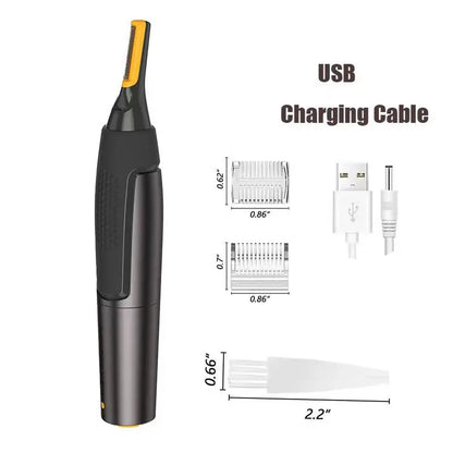 Nose Ear Face Trimmer Electric Shaving Safe Face Care Nose Hair Trimmer For Men Shaving Hair Removal Razor Beard