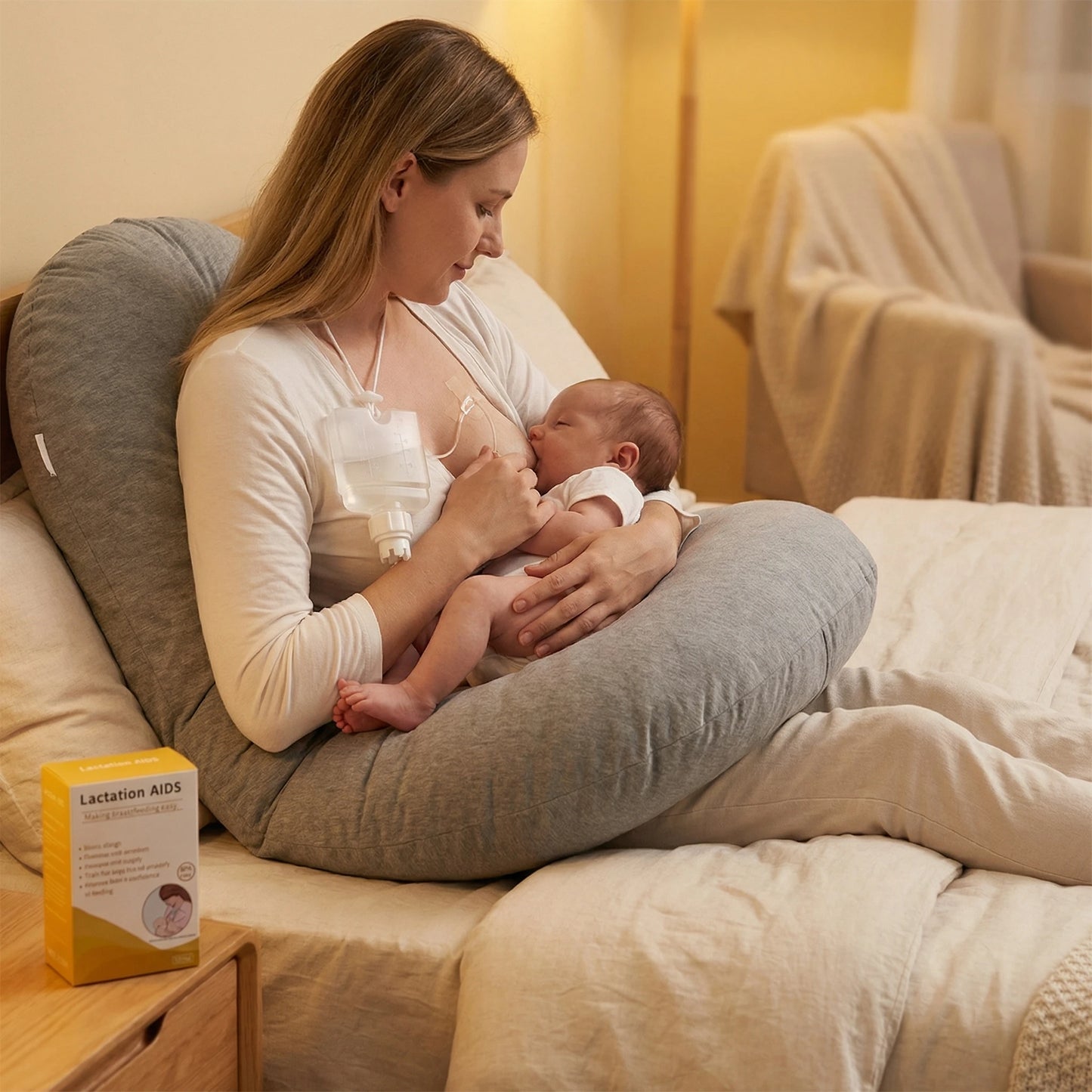 Free Ship Breastfeeding Newborn Essential- BPAFree Supplemental Nursing System Baby Nutrition Feeding Bottle Combo Baby Feeding