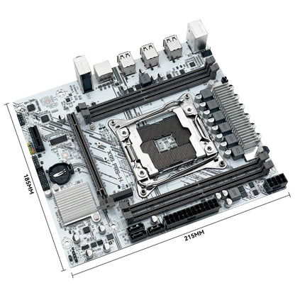 MACHINIST White X99 Motherboard Kit Set Optional Xeon E5 2640 V4 LGA 2011-3 CPU DDR4 2*8G=16GB RAM NVME/SATA M.2 PR9-H Combo