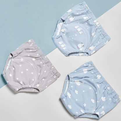 3pcs/Lot Baby Cotton Training Pants Panties 6 Layer Waterproof Cloth Diapers Reusable Toolder Nappies Diaper Baby Underwear