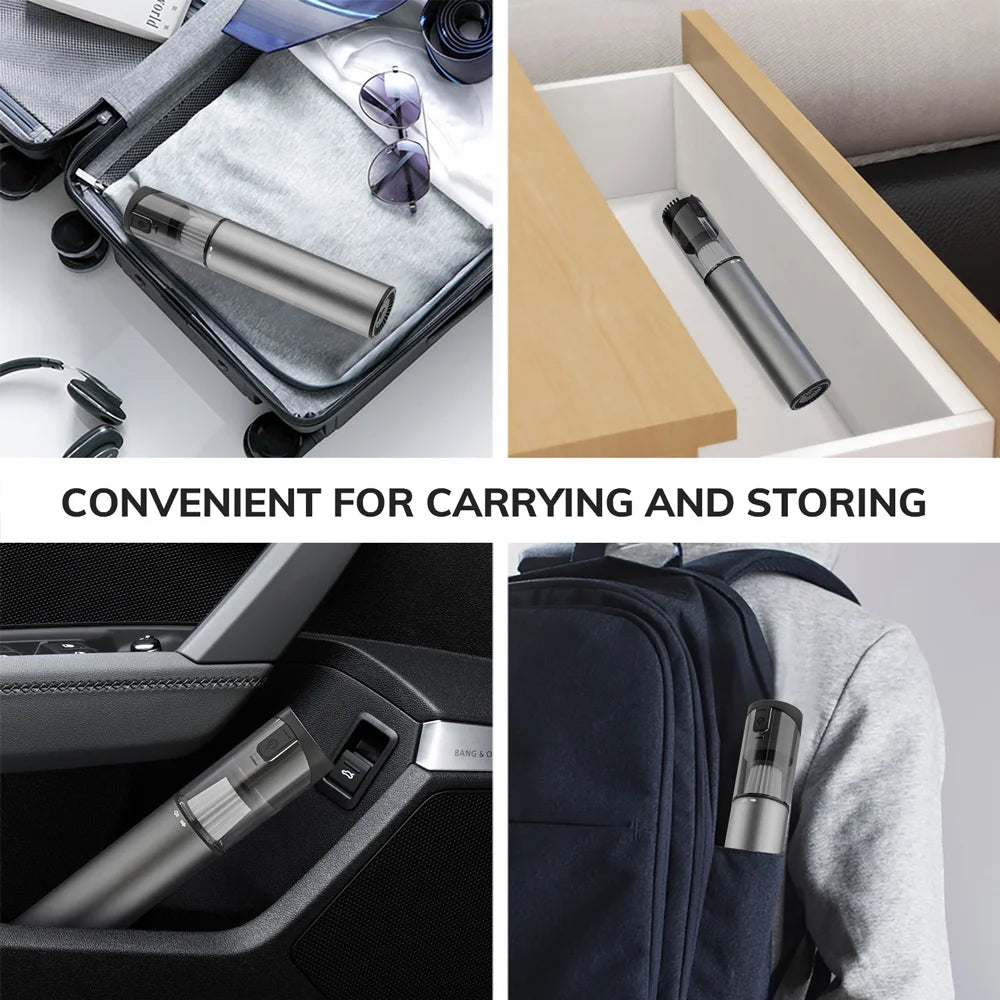 Cordless Laptop Vacuum Cleaner Portable USB Rechargeable Car Vacuum Mini & Cool Model-X