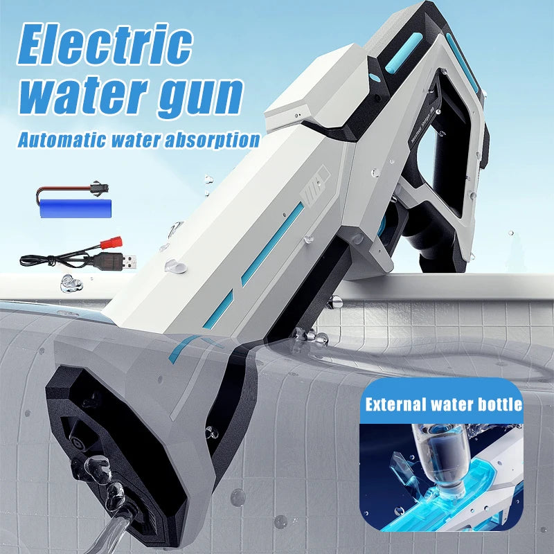 Kids Electric Water Gun Toys Summer Outdoor Beach Battle Game Full Automatic Induction Absorb Water Spray Guns for Children Gift