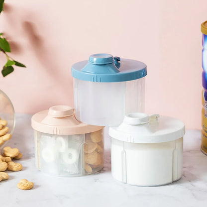 4 Compartments Baby Food Storage Box Newborn Milk Powder Newborn Baby Things Snacks CupsContainer Formula Dispenser Portable