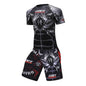 New Men Sports Jiu Jitsu BJJ Suit Gym Fitness Compression Clothes Running Jogging Sport Wear Exercise Workout Rashguard Tights