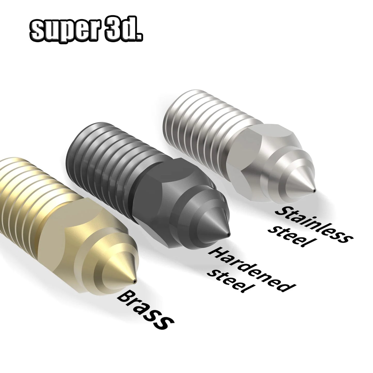 0.2/0.4/0.6/0.8mm For Elegoo Neptune 4 Nozzle Hardened/Stainless Steel Brass Nozzles 3D Printer Parts For Elegoo Neptune4 Nozzle