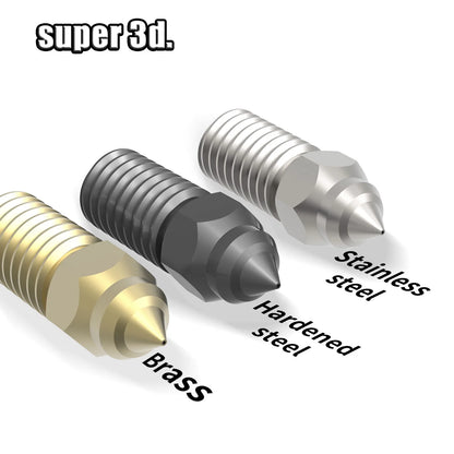 0.2/0.4/0.6/0.8mm For Elegoo Neptune 4 Nozzle Hardened/Stainless Steel Brass Nozzles 3D Printer Parts For Elegoo Neptune4 Nozzle