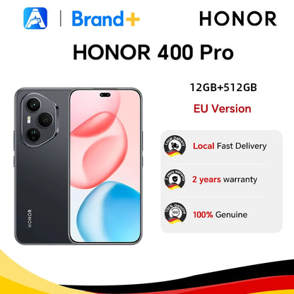 HONOR 400 Pro 5G,EU Version, 5G Smartphone, 200MP Ultra-clear AI Main Camera, Qualcomm Snapdragon 8 Gen 3, 5300mAh Battery