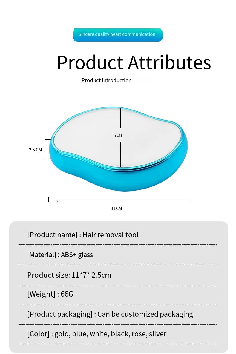 Nano Crystal Epil Hair Removal Eraser Glass Depilator Painless Epilator Safe Easy Cleaning Reusable Body Beauty Depilation Tool