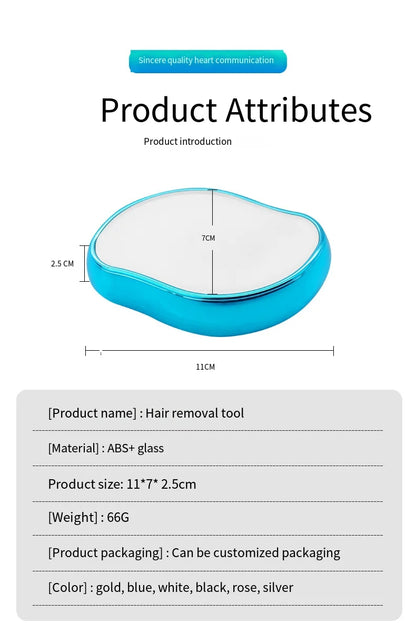 Nano Crystal Epil Hair Removal Eraser Glass Depilator Painless Epilator Safe Easy Cleaning Reusable Body Beauty Depilation Tool