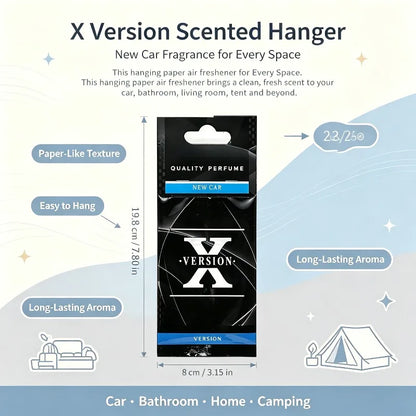 Version X Hanging Car Fragrance Paper Scent Cards 6 Mixed Scents For Car Home And Outdoor Scene Decoration