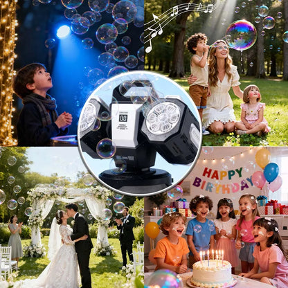 2026 Bubble Machine: Remote Control, Rgb Lights, 1800Mah Rechargeable Type-C |   No Bubble Solution