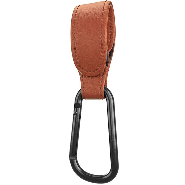 1/2pcs PU Leather Baby Bag Stroller Hook Pram Cart Organizer 360 Degree Rotatable Hook High-quality Crochet Stroller Accessories