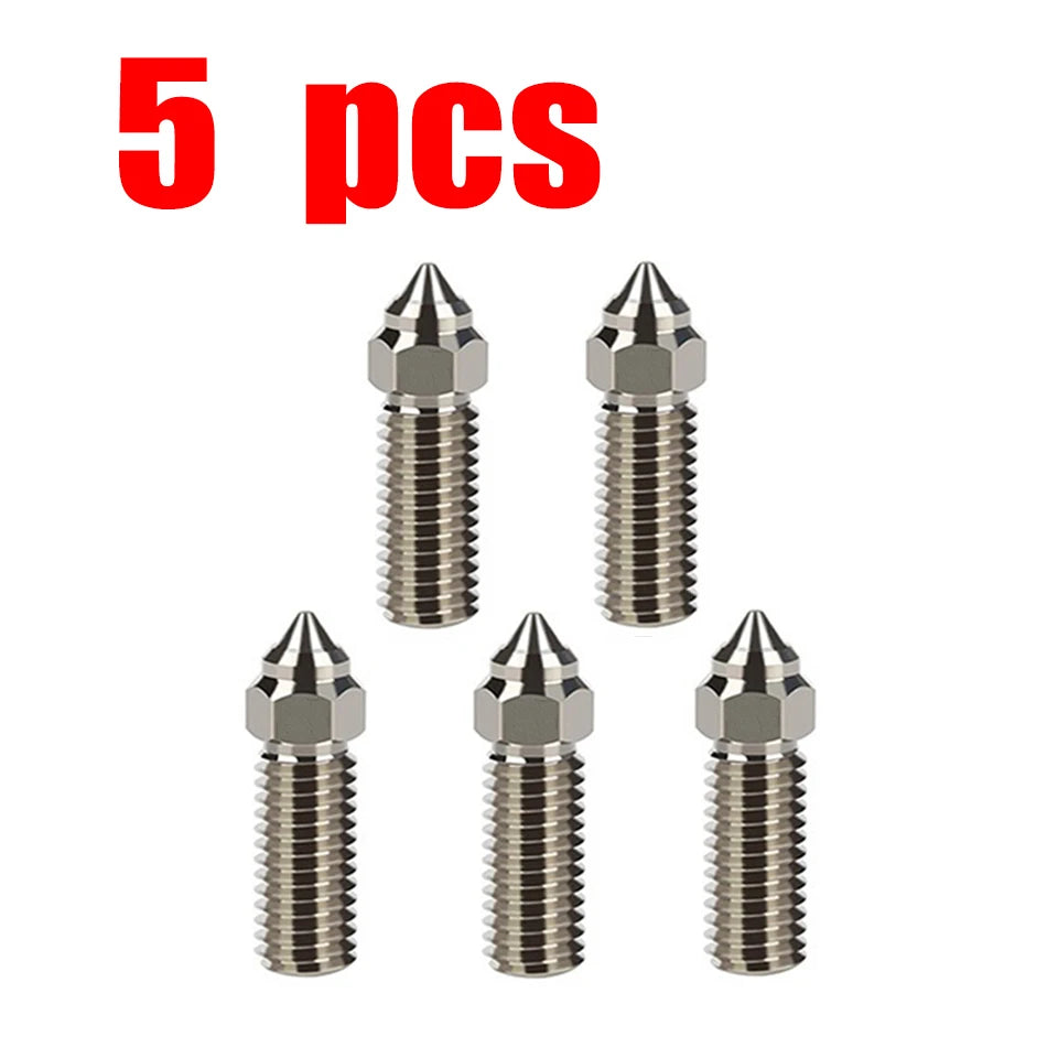 For Creality Ender 3 V3 KE K1/k1 Max Nozzle 0.4 0.6 0.8mm Nozzles Hard Steel Copper Plated Brass Genius Pro Vyper K1 Pro Hotend
