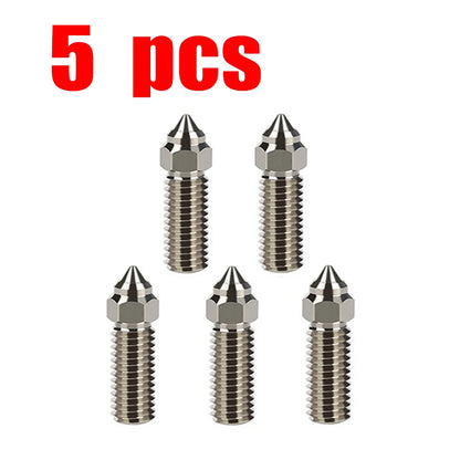 For Creality Ender 3 V3 KE K1/k1 Max Nozzle 0.4 0.6 0.8mm Nozzles Hard Steel Copper Plated Brass Genius Pro Vyper K1 Pro Hotend