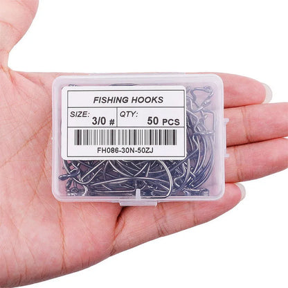 10pcs/ Box Fishing hook Offset 8# - 5/0# crank hook for soft worm bait fishhook crankbait fishing tackle accessories pesca hooks