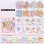 24pcs/bag zoo small class meow wow wonderland series scenery sticker book three-dimensional scene miniature sticker handbook DIY