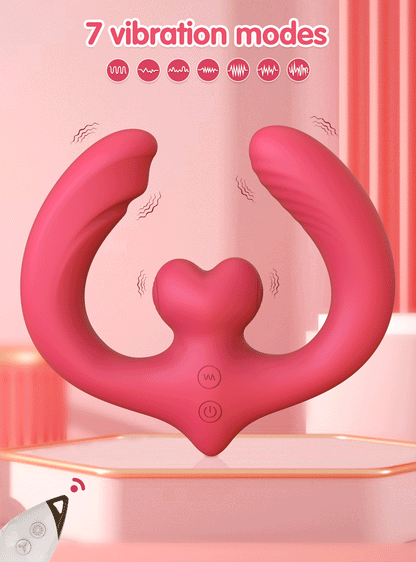 APP Strapless Strap-On G-Spot Dildo Vibrator Realistic Double-Ended Vibrating Butt Plug Anal Sex Toys for Women Lesbians Couples