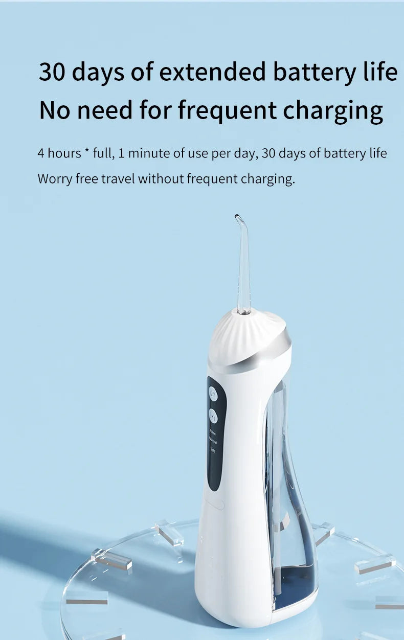 Electric Toothbrush Dental Irrigator Cleaning Machine with Residual Teeth Gap Cover Oral Beauty Device for Better Flossin