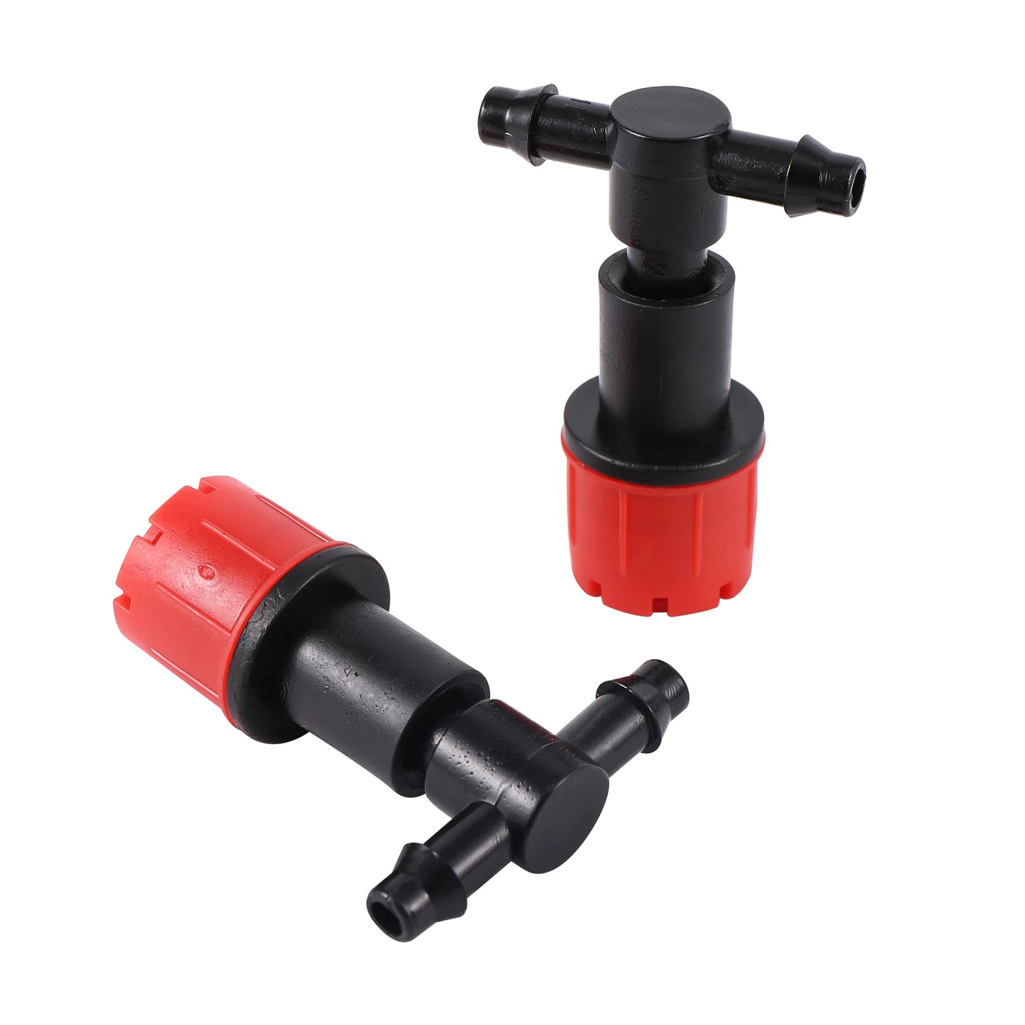 20Pcs 6mm 8 Hole Red Dripper Adjustable Drip Watering Emitter Garden Micro Drip Irrigation Potted Bonsai Plant Watering Tool