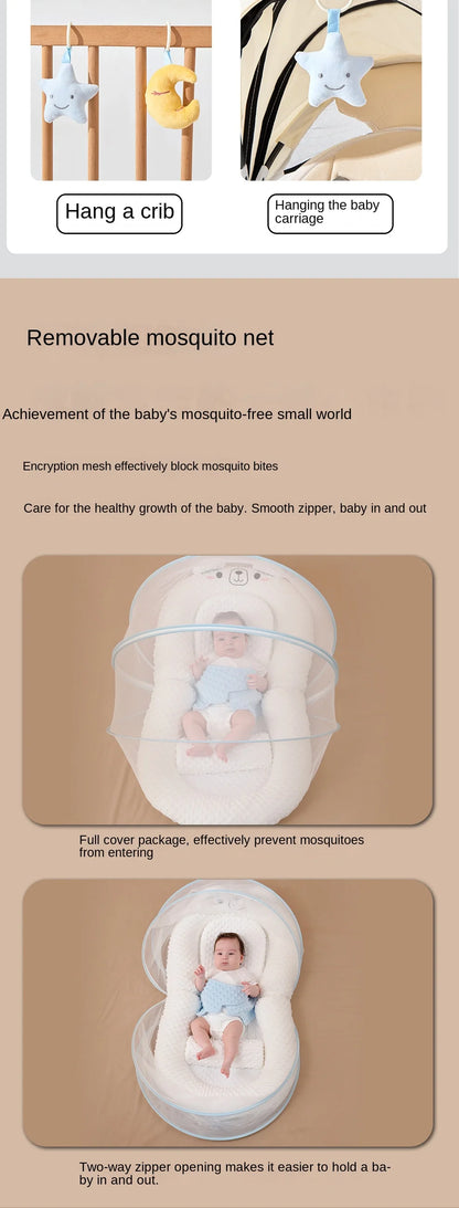 Lazychild Bed In Bed Baby Lying Down Sleeping Soundly Newborn Sleeping Pad Multifunctional Safety Device Gift Set Drop-shipping