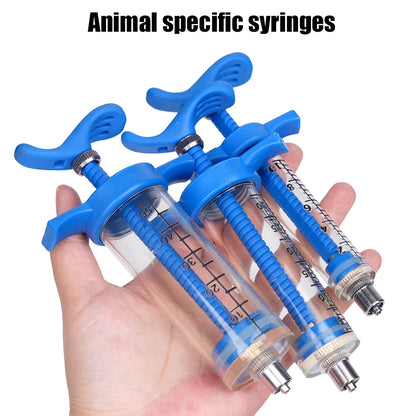 10/30/50ML Animal Syringe Plastic Veterinary Syringe With Needle Bird Feeding Rearing Poultry Syringe Small Pet Medicine Feeder