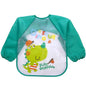 Baby Girls Apron Bibs Toddler Long Sleeve Scarf Waterproof Art Smock Feeding Bib Infant Boys Girls Kids Burp Cloth Bandana