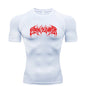 Summer Compression Sweatshirt Short Sleeve Men's Fitness T-Shirt Running Quick-Dry Top Gym Workout Bodybuilding T-Shirt S-3XL