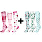 3/6Pairs Compression Socks Outdoor Sports Riding Compress Stretch Stockings Nurse Calf Pressure Leg Socks Swollen Varicose Veins