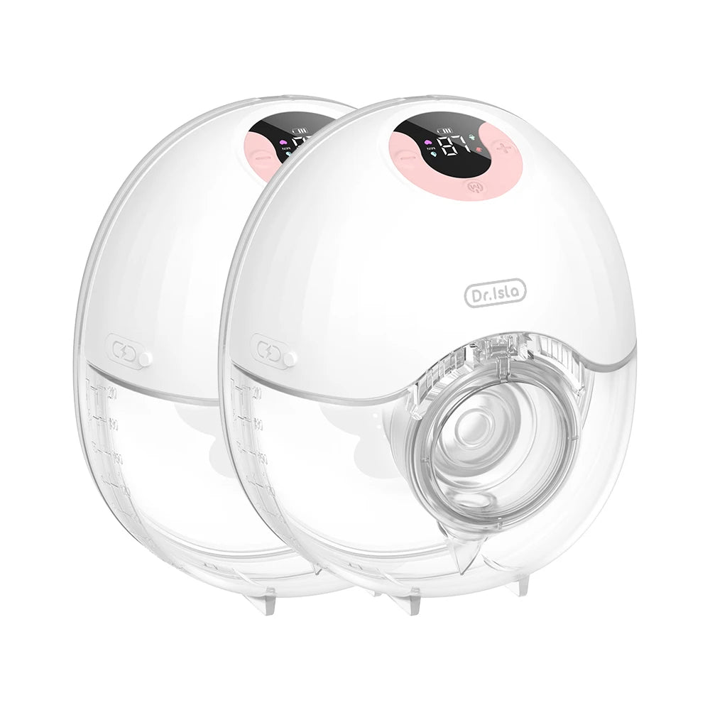 MAMIJOY 2PCS Wearable Breast Pump 4 Modes & 36 Levels Portable Electric Breast Pumps Comfort Milk Collector Hands Free Low Niose