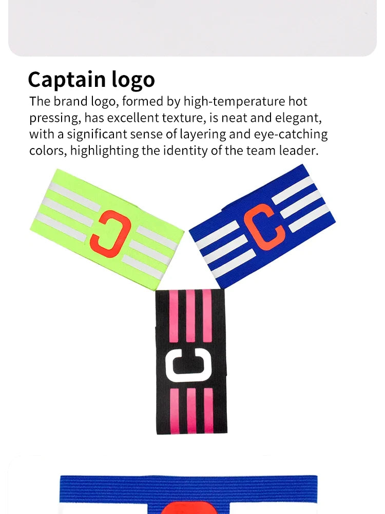 Adjustable Football Captain's Armband for Adults and Youth - Comfortable and Durable Soccer Band for Team Captains