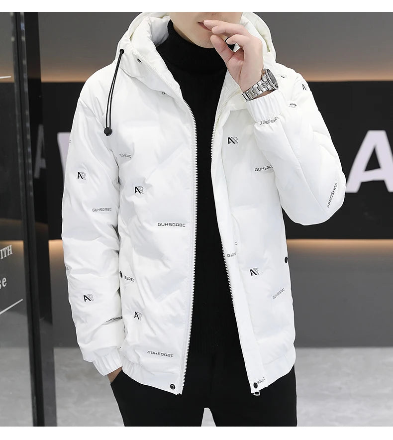 2026 High quality Winter Down Jacket Coats Mens Warm White Duck Down Hooded Men Windproof Parkas Overcoat