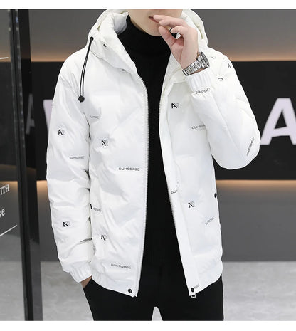2026 High quality Winter Down Jacket Coats Mens Warm White Duck Down Hooded Men Windproof Parkas Overcoat