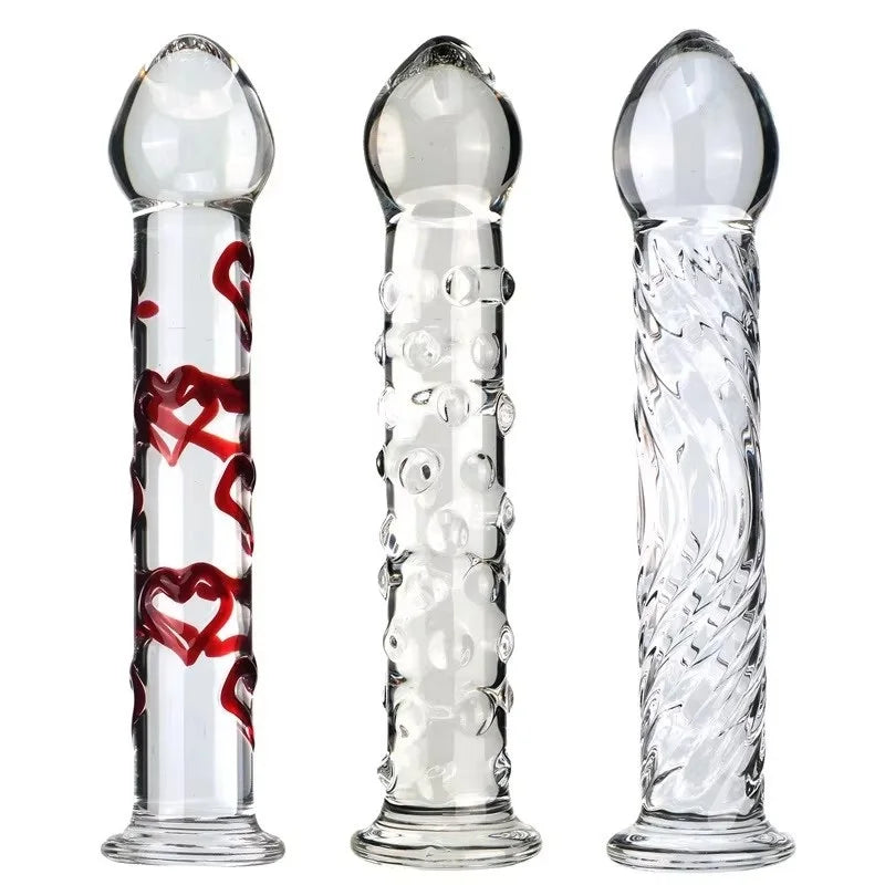 Love fairy stick Crystal Glass Dildo Penis Beads Anal Plug Butt Plug Sex Toys For Man Woman Couples Vaginal And Anal Stimulation