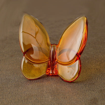 Crystal Papillon Butterfly Wings Fluttering Glass Lucky Butterfly Ornaments Home Decoration Crafts Accessories Birthday Gift