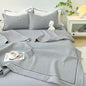 French Skin-friendly Spring Summer Blanket Set Elegance Princess Bubble Yarn Quilted Duvet Lightweight Air Conditioning Quilt