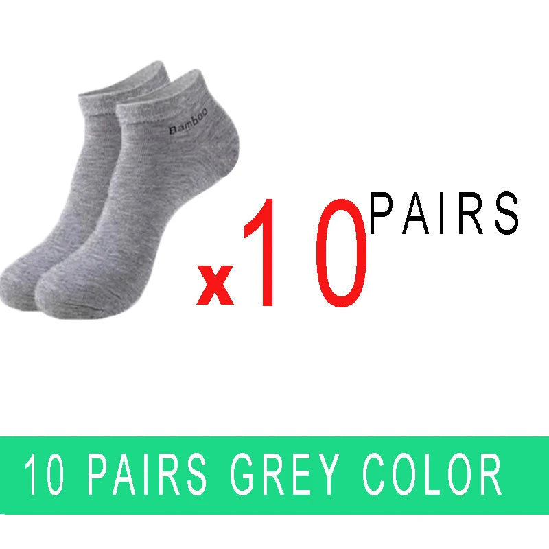 5/10/15/20 Pairs Bamboo Fiber Ankle Socks Men’s And Women Soft And Breathable Boat Socks Men Gifts Spring Summer Short Socks