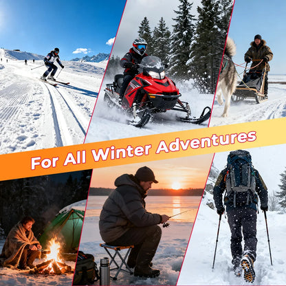 Elektrinės šildomos kojinės slidinėjimui, snieglenčių sportui, žygiams pėsčiomis, įkraunamos baterijos, šiluminės, šiltesnės, nuotolinio valdymo pultelis, žiemos lauko sportas