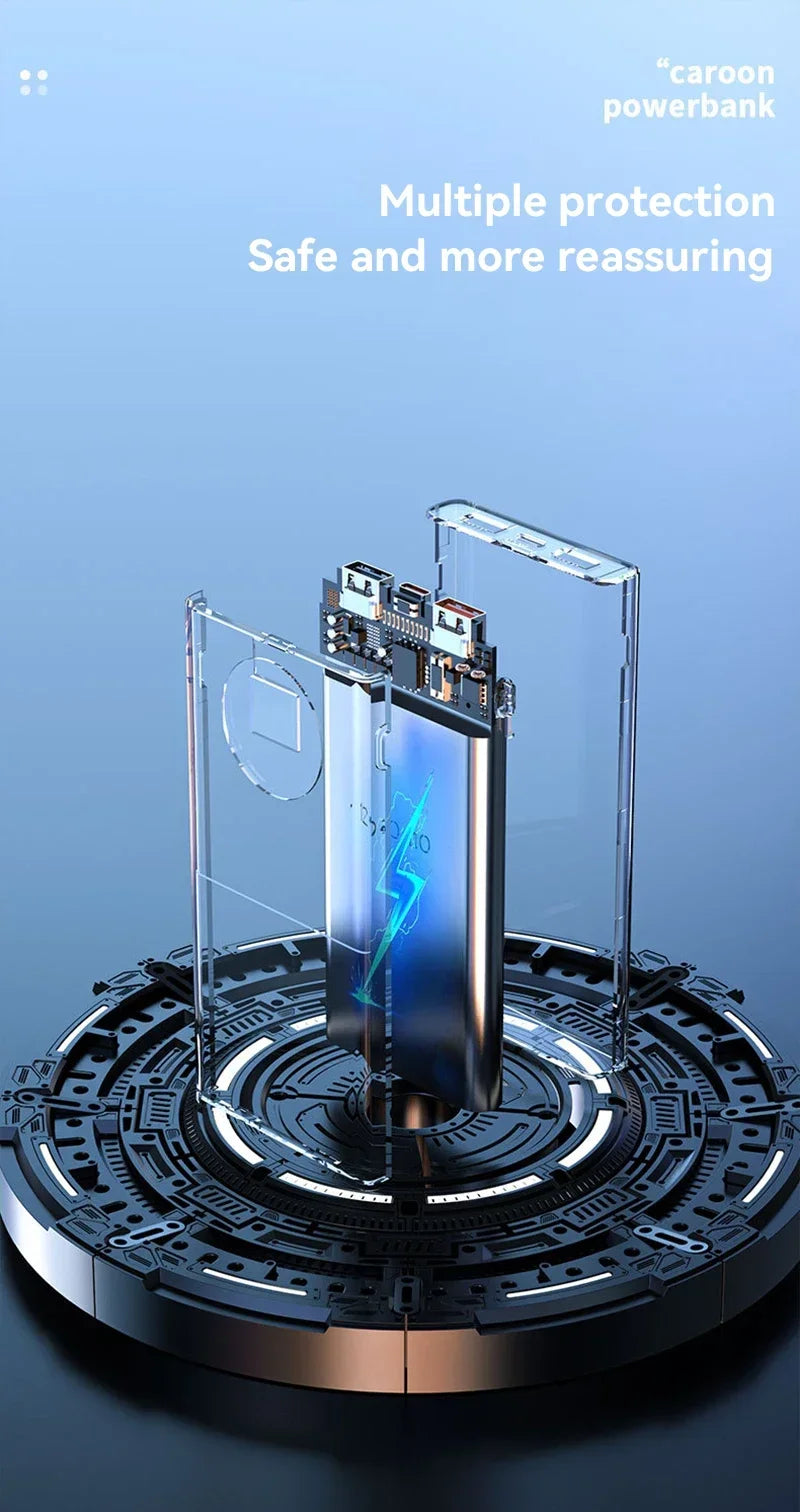 2027 Lenovo HOT CCC 500000mAh PowerBank 120W Super Fast Charging PD20W LED Digital Display Battery Suuply For iPhone17  Xiaomi