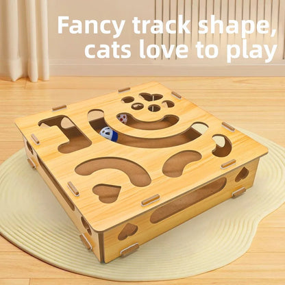 Durable With Bell Ball Cat Scratching Posts Interactive Maze Tunnel Interactive Cat Pet Entertainment Supplies for Kitten