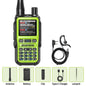 BAOFENG UV-5R Mini Walkie Talkie Air Band Bluetooth Programming Wireless Copy Frequency 999CH Full Band Long Range Two Way Radio