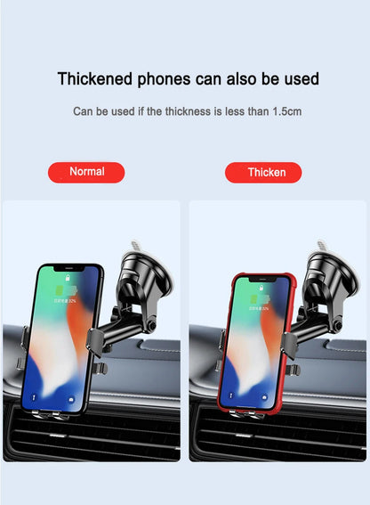 2026 NEW Universal Sucker Car Phone Holder 360° Windshield Car Dashboard Mobile Cell Support Bracket for 4.0-7 Inch Smartphones
